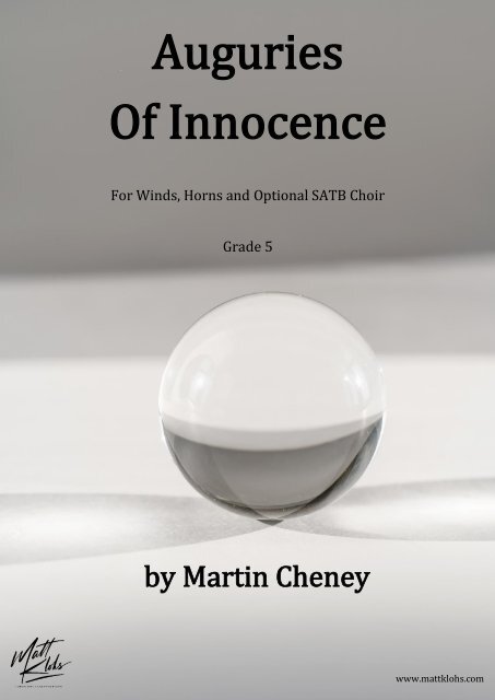 Auguries Of Innocence Score 