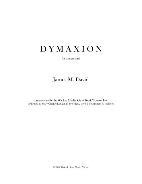 Dymaxion - Transposed Score