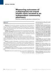 Measuring outcomes of a pharmacist-run travel health clinic located ...