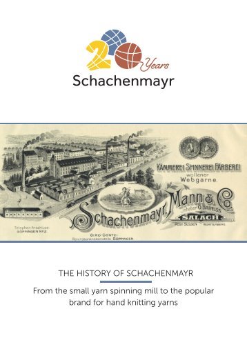 Schachenmayr anniversary publication - tradition with a future