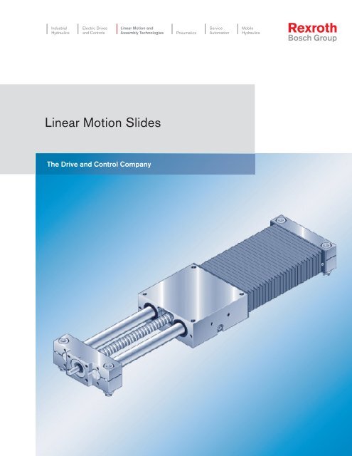 Linear Motion Slides Bosch Rexroth Corp