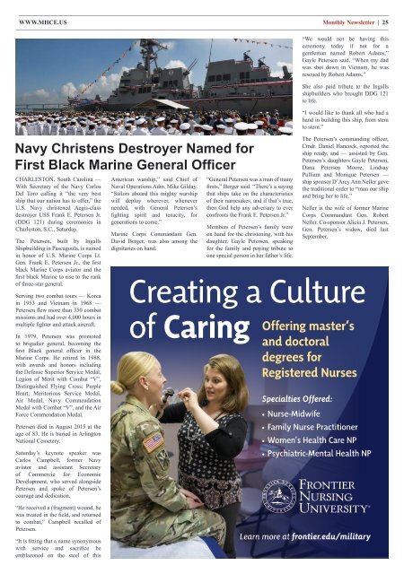 May 2022 — MHCE Newsletter