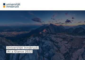 Universität Innsbruck: At a Glance 2022