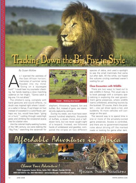 JAXFAX Travel Marketing Magazine - JAXFAX Editorial Archives ...