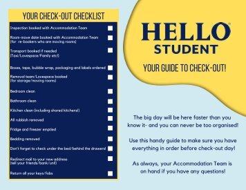 Hello Student Check Out Guide