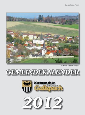 Gemeindekalender 2012 - Gallspach