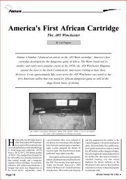 America's First African Cartridge Feature - HuntNetwork