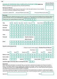 Disabled Persons Railcard Application Form - Age UK Camden