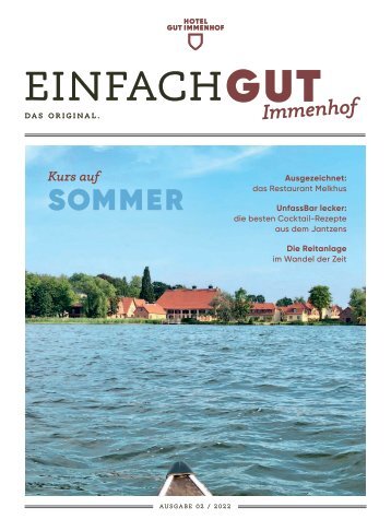 Gut Immenhof  Magazin 2/2022