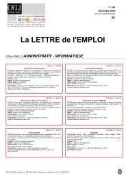 La LETTRE de l'EMPLOI - Accueil