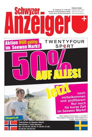 Schwyzer Anzeiger – Woche 21 – 27. Mai 2022