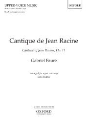 Gabriel Faure - Cantique de Jean Racine (arr. Rutter) - Upper Voices