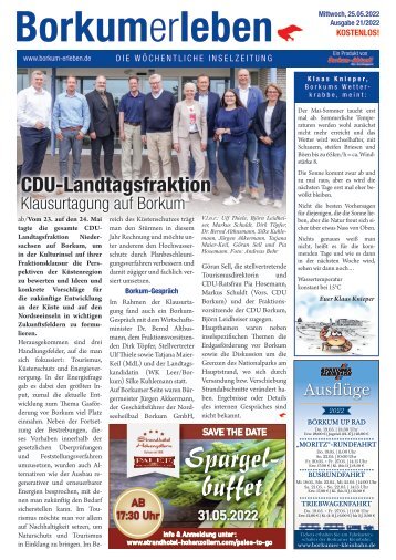 25.05.2022 / Borkumerleben - Die wöchentliche Inselzeitung