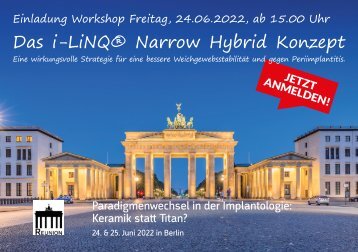Workshop II - Das i-LiNQ Narrow Hybrid Konzept