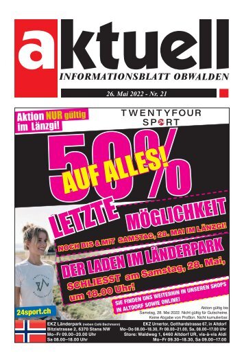 Aktuell Obwalden | KW21 | 26. Mai 2022