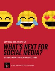 The 2022 Social Media Summit@MIT Event Report