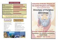 Directory of Parishes and Clergy - British Antiochian Orthodox ...