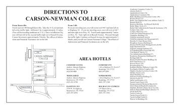 area hotels - Carson-Newman College