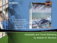 Hospitality and Travel Marketing by Alastair M. Morrison