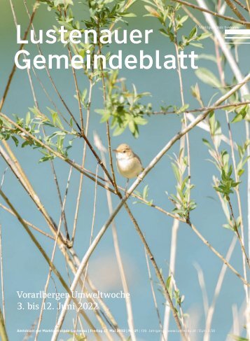 Lustenauer Gemeindeblatt Nr. 21 | Freitag, 27. Mai 2022