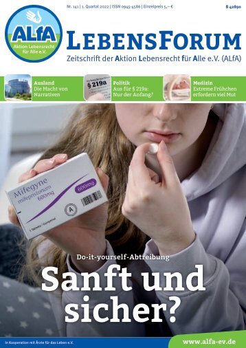ALfA e.V. Magazin - LebensForum / 141 / 1 / 2022