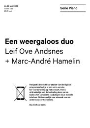 2022 05 28 Een weergaloos duo - Leif Ove Andsnes + Marc-André Hamelin
