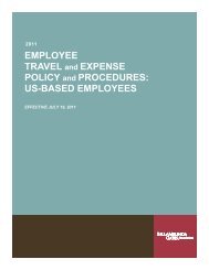 EMPLOYEE TRAVEL and EXPENSE POLICY and PROCEDURES ...