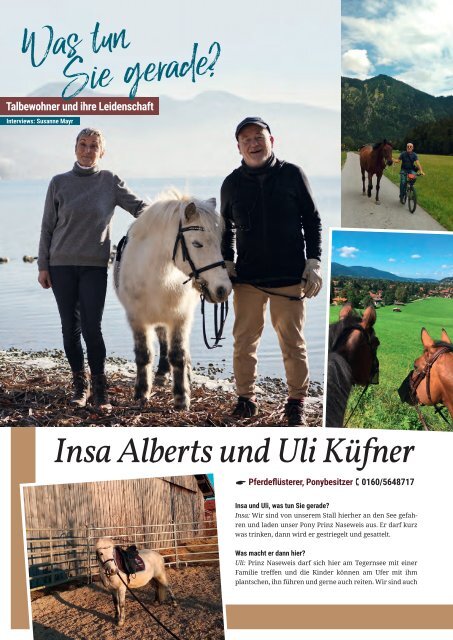 Seeseiten – das Magazin für die Region Tegernsee, Nr. 69, Ausgabe Sommer 2022