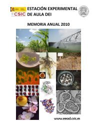 MEMORIA ANUAL 2010 - Estación Experimental de Aula Dei ...