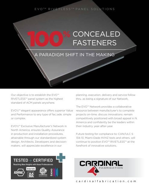 Cardinal EVO Brochure