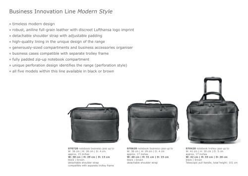 Classic Style - Lufthansa Bag Collection