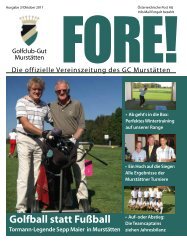 Bilanz? Einfach Spitze! - Golfclub Gut Murstätten