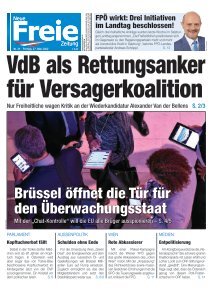 VdB als Rettungsanker für Versagerkoalition