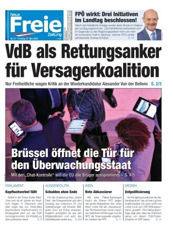 VdB als Rettungsanker für Versagerkoalition