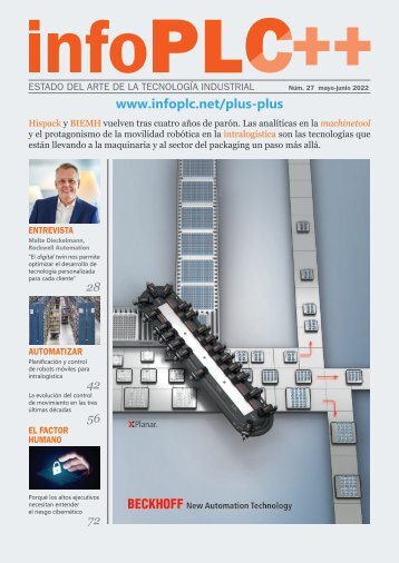 INFOPLC++ MAGAZINE #27  | Hispack & BIEMH 2022: motion y analíticas para la intralogística y machinetool