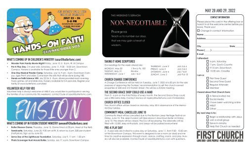 May 28 and 29