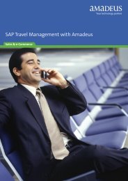 SAP Travel Management with - Amadeus