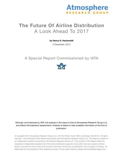 The Future Of Airline Distribution - IATA