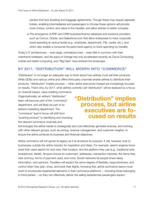 The Future Of Airline Distribution - IATA