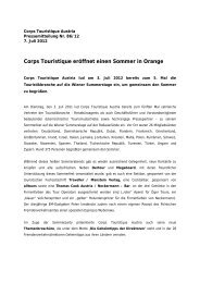 Corps Touristique eröffnet einen Sommer in Orange
