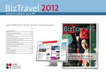 BizTravel 2012 - FVW Mediengruppe