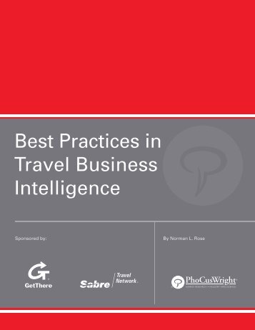 Best Practices in Travel Business Intelligence - GetThere