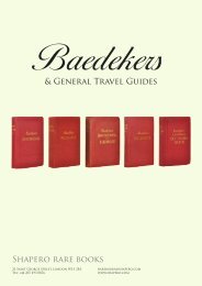 Shapero rare books & General Travel Guides