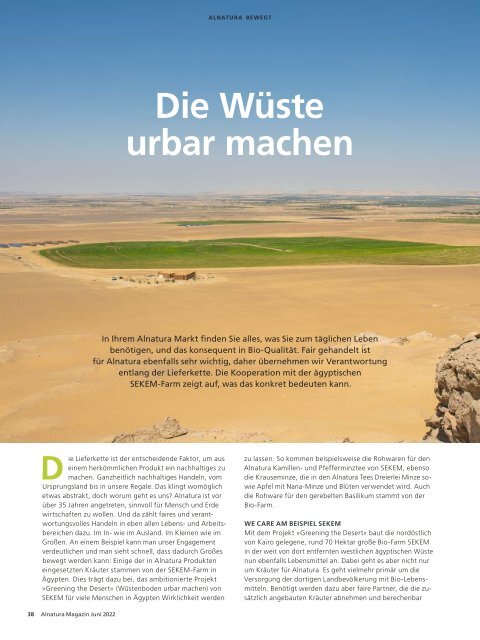 Alnatura Magazin Juni 2022