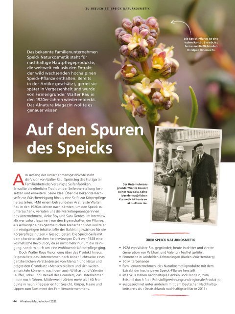 Alnatura Magazin Juni 2022