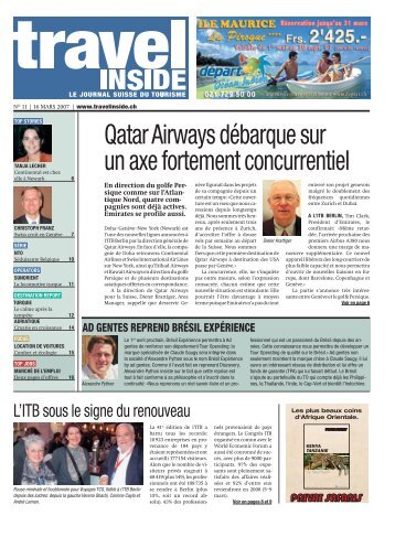 Qatar Airways débarque sur un axe fortement ... - Primus Verlag