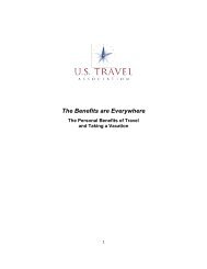 The Benefits are Everywhere - US Travel Association