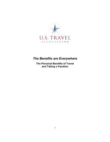 The Benefits are Everywhere - US Travel Association