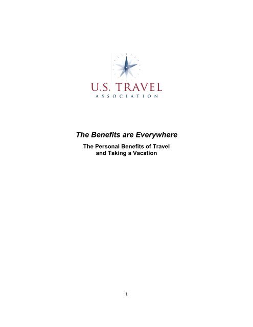 The Benefits are Everywhere - US Travel Association