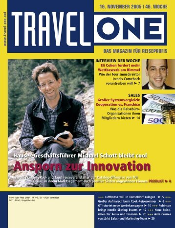 Ansporn zur Innovation - Travel-One